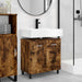 Unitate Vanity pentru Baie Stejar fumuriu 60 x 35 x 60 cm - WALTI WALTI