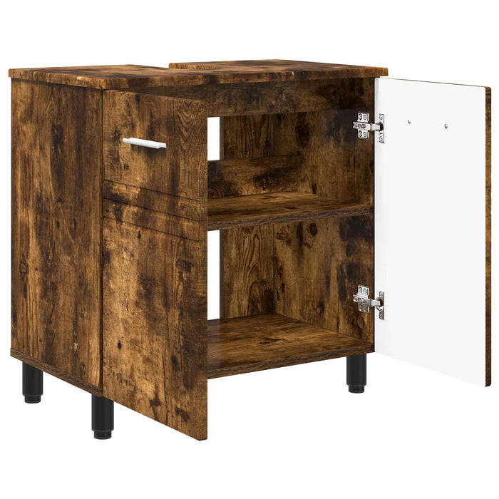 Unitate Vanity pentru Baie Stejar fumuriu 60 x 35 x 60 cm - WALTI WALTI