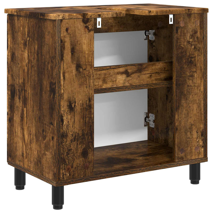 Unitate Vanity pentru Baie Stejar fumuriu 60 x 35 x 60 cm - WALTI WALTI