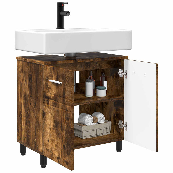Unitate Vanity pentru Baie Stejar fumuriu 60 x 35 x 60 cm - WALTI WALTI