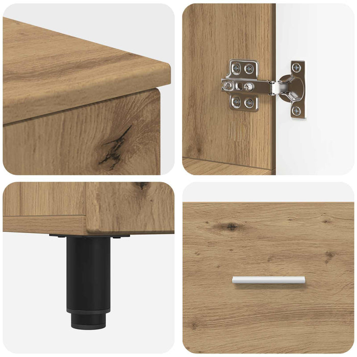 Unitate Vanity pentru Baie Stejar Artizanal 60 x 35 x 60 cm - WALTI WALTI
