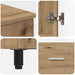 Unitate Vanity pentru Baie Stejar Artizanal 60 x 35 x 60 cm - WALTI WALTI