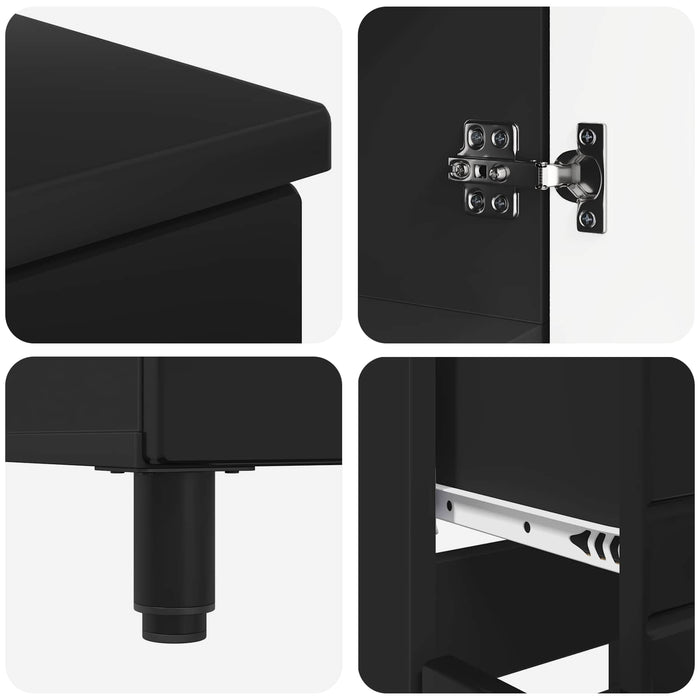 Unitate Vanity pentru Baie Negru 60 x 35 x 80 cm Lemn prelucrat - WALTI WALTI