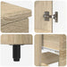 Unitate Vanity pentru Baie Stejar Sonoma 60 x 35 x 80 cm - WALTI WALTI