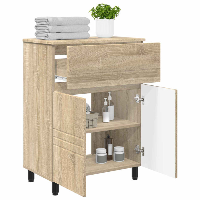 Unitate Vanity pentru Baie Stejar Sonoma 60 x 35 x 80 cm - WALTI WALTI