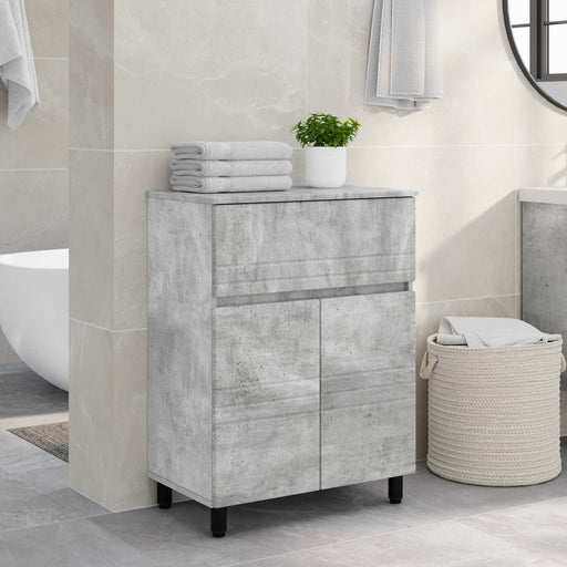 Unitate Vanity pentru Baie Gri Beton 60 x 35 x 80 cm - WALTI WALTI