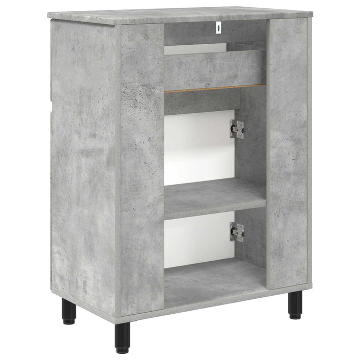 Unitate Vanity pentru Baie Gri Beton 60 x 35 x 80 cm - WALTI WALTI