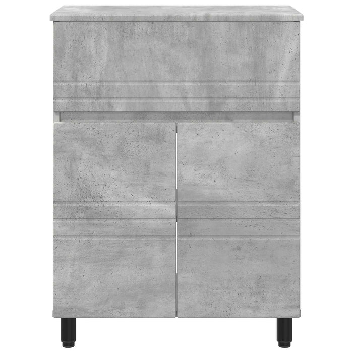 Unitate Vanity pentru Baie Gri Beton 60 x 35 x 80 cm - WALTI WALTI