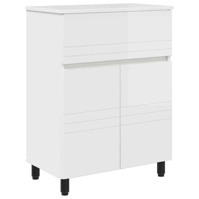 Unitate Vanity pentru Baie Alb foarte lucios 60 x 35 x 80 cm - WALTI WALTI