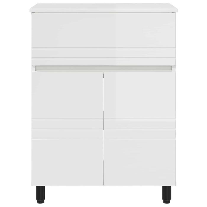 Unitate Vanity pentru Baie Alb foarte lucios 60 x 35 x 80 cm - WALTI WALTI