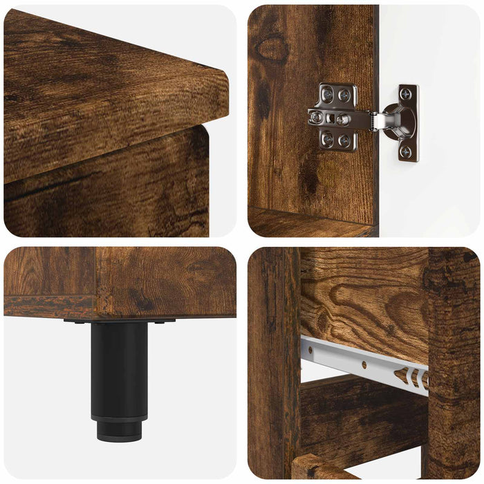 Unitate Vanity pentru Baie Stejar fumuriu 60 x 35 x 80 cm - WALTI WALTI