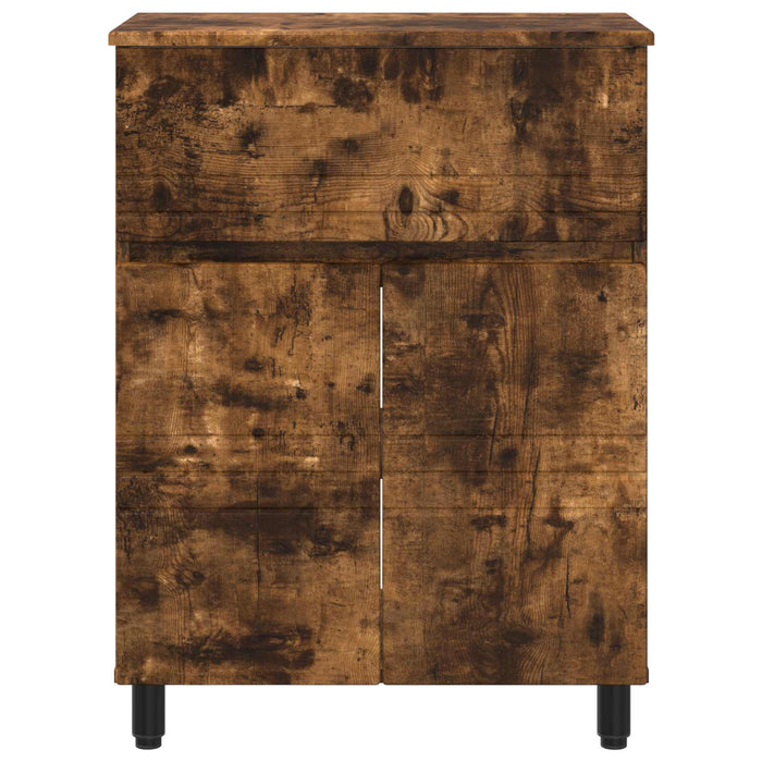 Unitate Vanity pentru Baie Stejar fumuriu 60 x 35 x 80 cm - WALTI WALTI