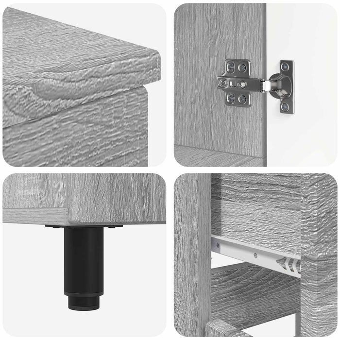Unitate Vanity pentru Baie Sonoma gri 60 x 35 x 80 cm - WALTI WALTI