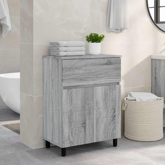 Unitate Vanity pentru Baie Sonoma gri 60 x 35 x 80 cm - WALTI WALTI