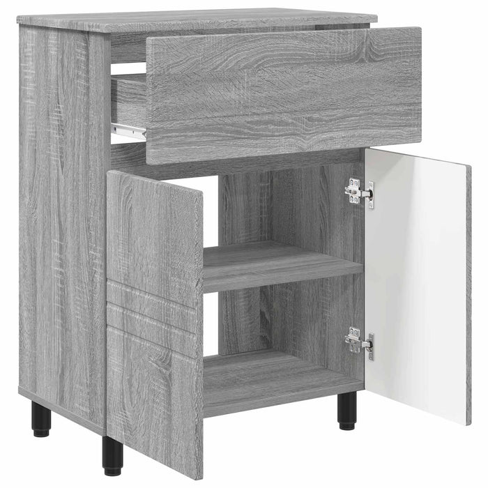 Unitate Vanity pentru Baie Sonoma gri 60 x 35 x 80 cm - WALTI WALTI