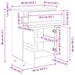 Unitate Vanity pentru Baie Sonoma gri 60 x 35 x 80 cm - WALTI WALTI