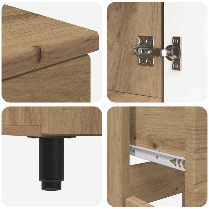 Unitate Vanity pentru Baie Stejar Artizanal 60 x 35 x 80 cm - WALTI WALTI