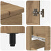 Unitate Vanity pentru Baie Stejar Artizanal 60 x 35 x 80 cm - WALTI WALTI