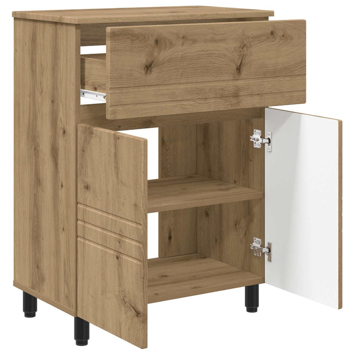 Unitate Vanity pentru Baie Stejar Artizanal 60 x 35 x 80 cm - WALTI WALTI