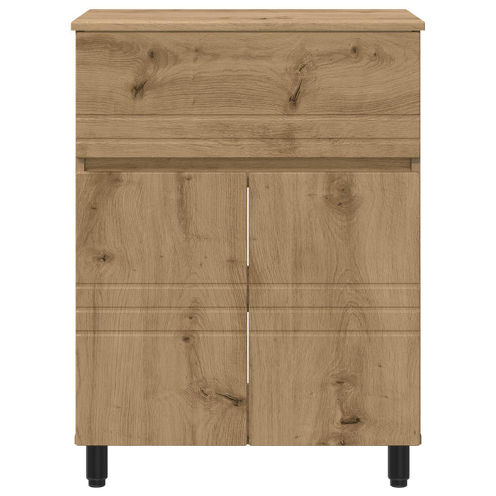 Unitate Vanity pentru Baie Stejar Artizanal 60 x 35 x 80 cm - WALTI WALTI