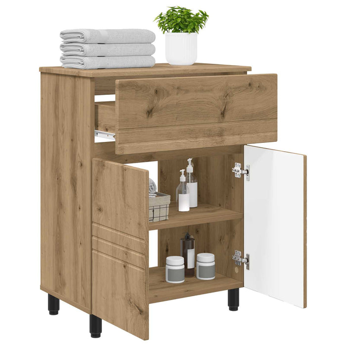 Unitate Vanity pentru Baie Stejar Artizanal 60 x 35 x 80 cm - WALTI WALTI