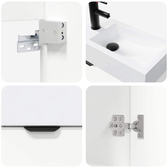 Unitate de baie cu robinet Alb 45,5 x 22,5 x 84 cm - WALTI WALTI