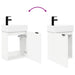 Unitate de baie cu robinet Alb 45,5 x 22,5 x 84 cm - WALTI WALTI