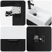Unitate de baie cu robinet Stejar Negru 45,5 x 22,5 x 84 cm - WALTI WALTI
