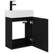 Unitate de baie cu robinet Stejar Negru 45,5 x 22,5 x 84 cm - WALTI WALTI
