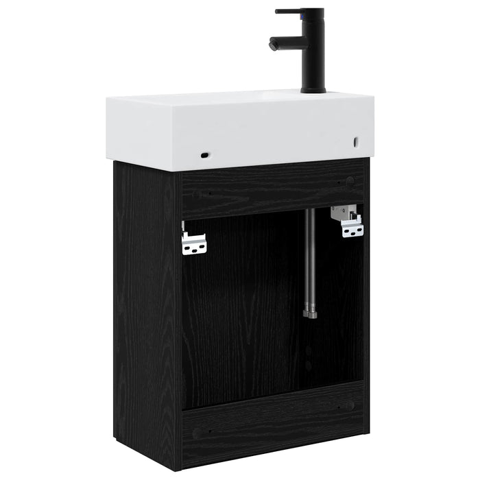 Unitate de baie cu robinet Stejar Negru 45,5 x 22,5 x 84 cm - WALTI WALTI