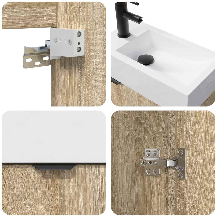 Dulap de Baie Stejar Sonoma 45,5 x 22,5 x 84 cm Lemn prelucrat - WALTI WALTI