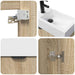 Dulap de Baie Stejar Sonoma 45,5 x 22,5 x 84 cm Lemn prelucrat - WALTI WALTI