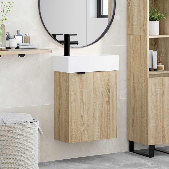 Dulap de Baie Stejar Sonoma 45,5 x 22,5 x 84 cm Lemn prelucrat - WALTI WALTI