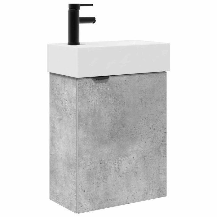 Unitate de baie cu robinet Gri Beton 45,5 x 22,5 x 84 cm - WALTI WALTI