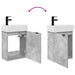 Unitate de baie cu robinet Gri Beton 45,5 x 22,5 x 84 cm - WALTI WALTI