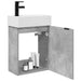 Unitate de baie cu robinet Gri Beton 45,5 x 22,5 x 84 cm - WALTI WALTI