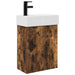 Unitate de baie cu robinet Stejar fumuriu 45,5 x 22,5 x 84 cm - WALTI WALTI