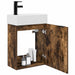 Unitate de baie cu robinet Stejar fumuriu 45,5 x 22,5 x 84 cm - WALTI WALTI