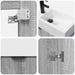 Unitate de baie cu robinet Sonoma gri 45,5 x 22,5 x 84 cm - WALTI WALTI