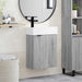 Unitate de baie cu robinet Sonoma gri 45,5 x 22,5 x 84 cm - WALTI WALTI