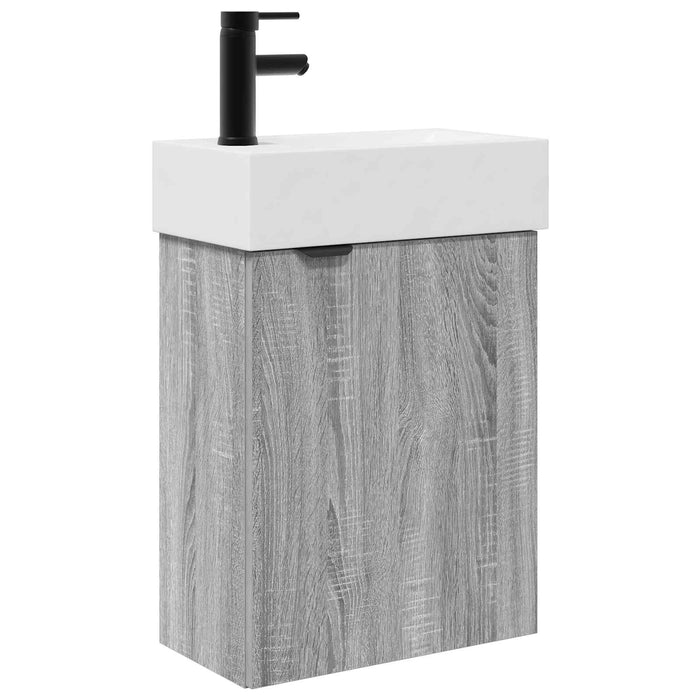 Unitate de baie cu robinet Sonoma gri 45,5 x 22,5 x 84 cm - WALTI WALTI