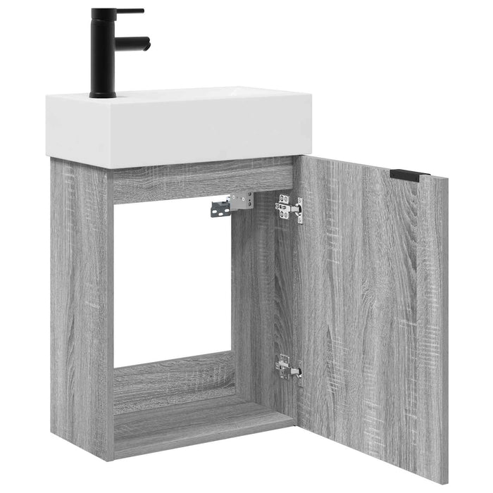 Unitate de baie cu robinet Sonoma gri 45,5 x 22,5 x 84 cm - WALTI WALTI