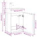 Unitate de baie cu robinet Sonoma gri 45,5 x 22,5 x 84 cm - WALTI WALTI