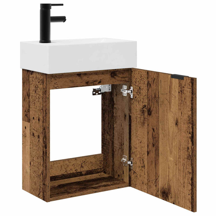 Unitate de baie cu robinet Lemn vechi 45,5 x 22,5 x 84 cm - WALTI WALTI