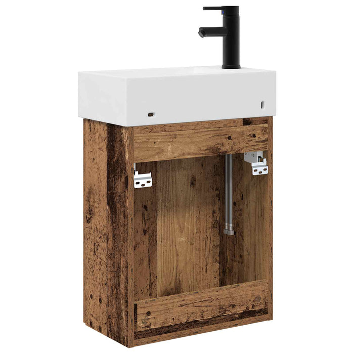 Unitate de baie cu robinet Lemn vechi 45,5 x 22,5 x 84 cm - WALTI WALTI