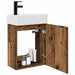 Unitate de baie cu robinet Lemn vechi 45,5 x 22,5 x 84 cm - WALTI WALTI