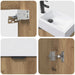 Unitate de baie cu robinet Stejar Artizanal 45,5 x 22,5 x 84 cm - WALTI WALTI