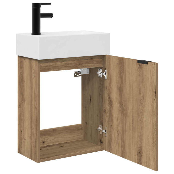 Unitate de baie cu robinet Stejar Artizanal 45,5 x 22,5 x 84 cm - WALTI WALTI