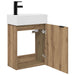 Unitate de baie cu robinet Stejar Artizanal 45,5 x 22,5 x 84 cm - WALTI WALTI