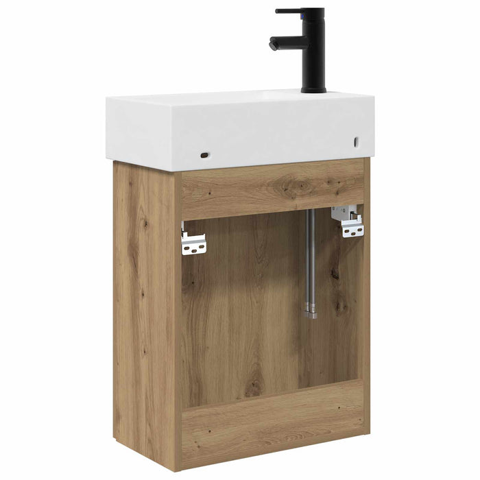 Unitate de baie cu robinet Stejar Artizanal 45,5 x 22,5 x 84 cm - WALTI WALTI